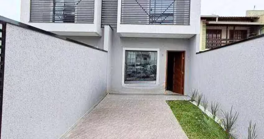 Sobrado novo com 3 quartos no campo de santana – 84m², churrasqueira, gesso e porcelanato