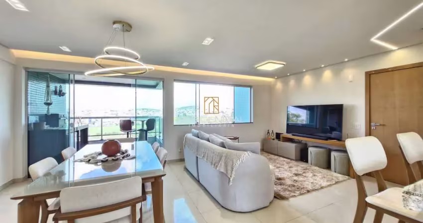 Apartamento com varanda, 3 quartos, 3 vagas no santa clara