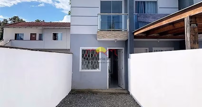 12382 - sobrado geminado com 02 quartos e sacada no bairro  itinga