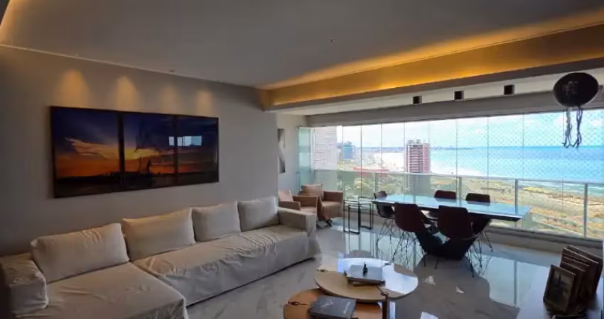 Lindíssimo apartamento 142m2. 3 suítes finamente decorado oferece luxo e conforto, com acabamento alto padrão. vista deslumbrante para o mar!