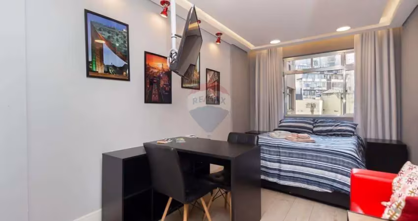 Apartamento a venda com 1 dormitório suíte, 34m², 1 vaga