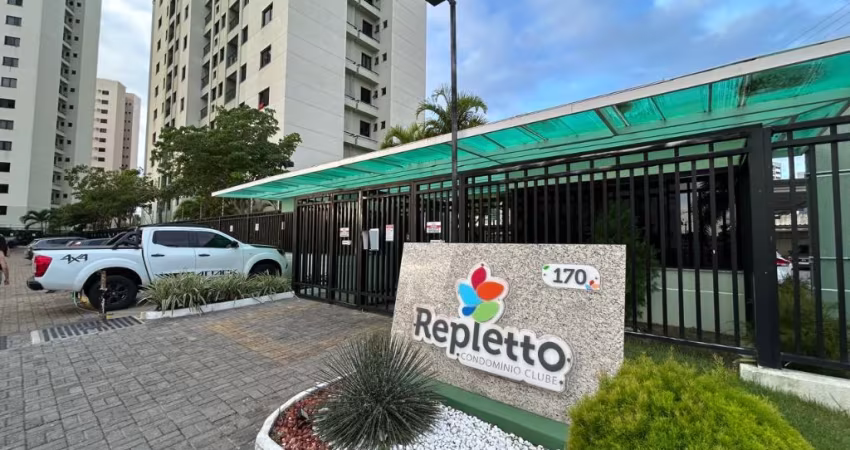 Apartamento no Repletto Condomínio Clube, 8º andar, sombra (melhor coluna), desocupado!