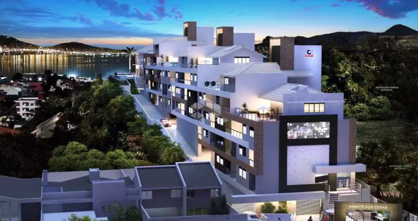 Apartamento com 3 dormitórios em condomínio clube em coqueiros - florianópolis/sc