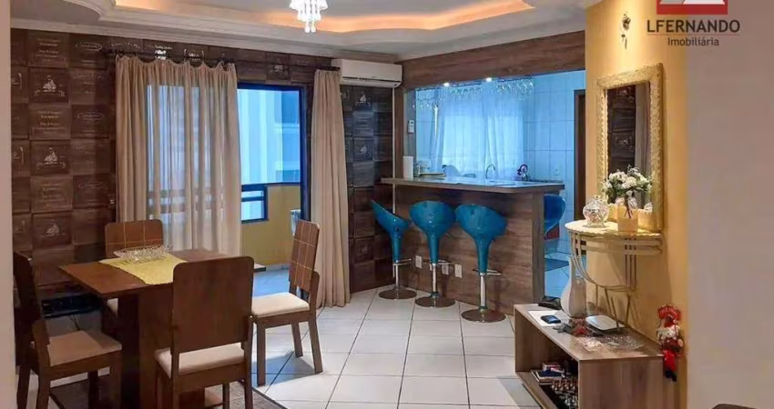 Apartamento mobiliado com 2 dormitórios, sendo 1 suíte à venda, 98 m² por R$ 850.000 - Meia Praia - Itapema/SC