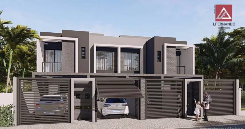 Sobrado com 3 dormitórios, sendo 1 suíte à venda, 114 m² por r$ 580.000 - água verde - blumenau/sc