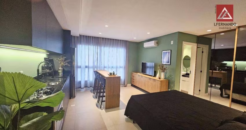 Apartamento mobiliado com 1 dormitório à venda, 32 m² por R$ 427.000 - Centro - Blumenau/SC