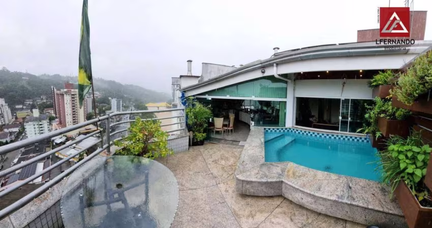 Cobertura com 3 dormitórios, sendo 1 suíte à venda, 188 m² por R$ 1.790.000 - Ponta Aguda - Blumenau/SC
