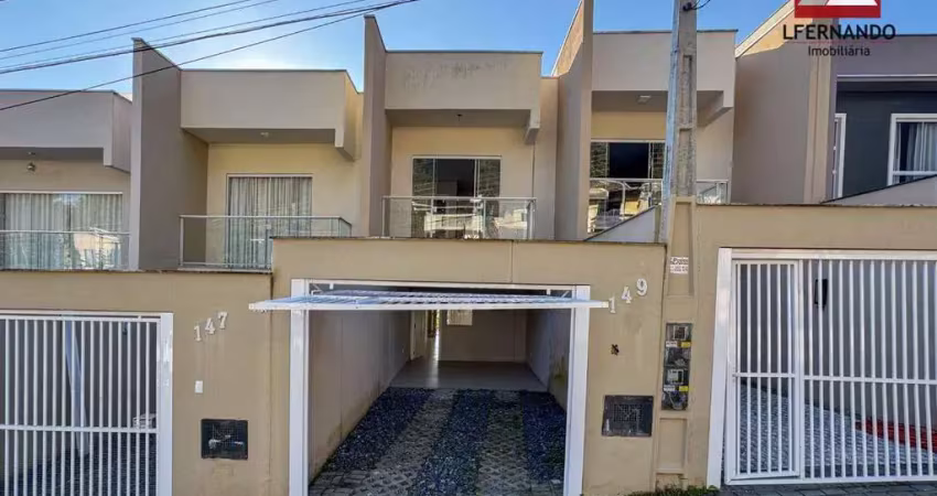 Sobrado triplex com 2 suítes à venda, 95 m² por r$ 590.000 - escola agrícola - blumenau/sc