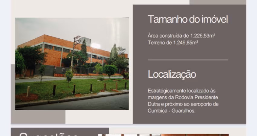 alugo excelente galpão 1226,50 Próximo 11962994190 luis
