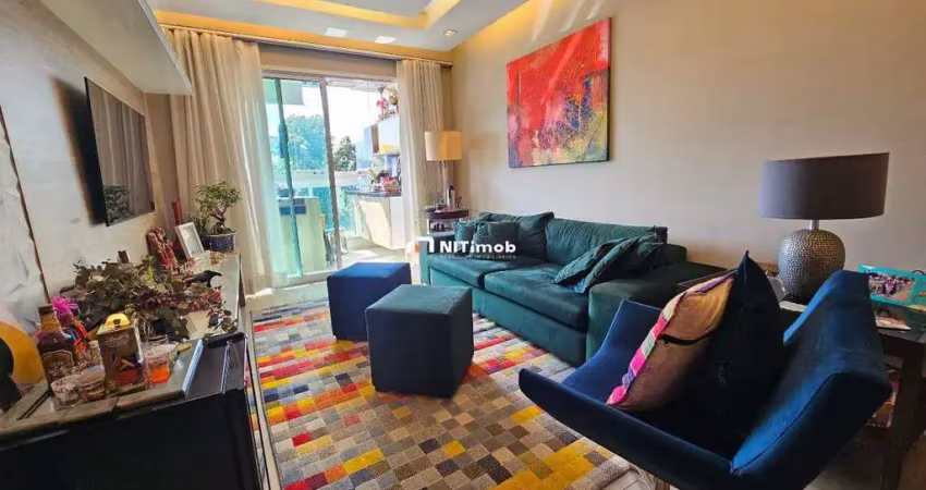 Apartamento à venda, 3 quartos, 1 suíte, 2 vagas, charitas - niterói/rj