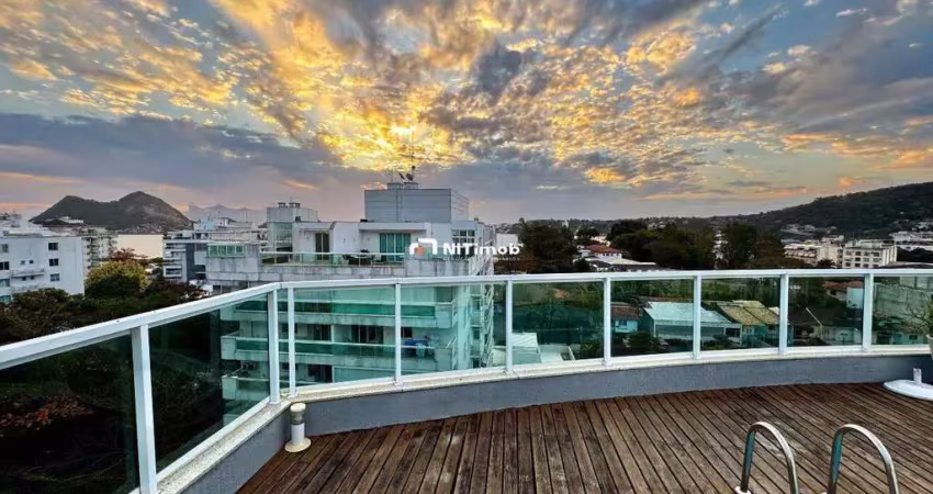 Cobertura à venda, 4 quartos, 3 suítes, 3 vagas, são francisco - niterói/rj