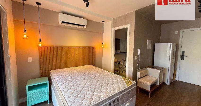 1 dormitório Mobiliado / Vista / Portaria 24h