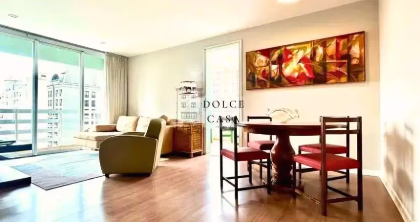 Apartamento mobiliado no jardim paulista - com área gourmet, varanda e 2 suites