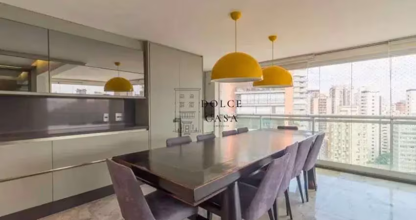 Apartamento mobiliado na vila nova conceição - 3 suites e varanda gourmet