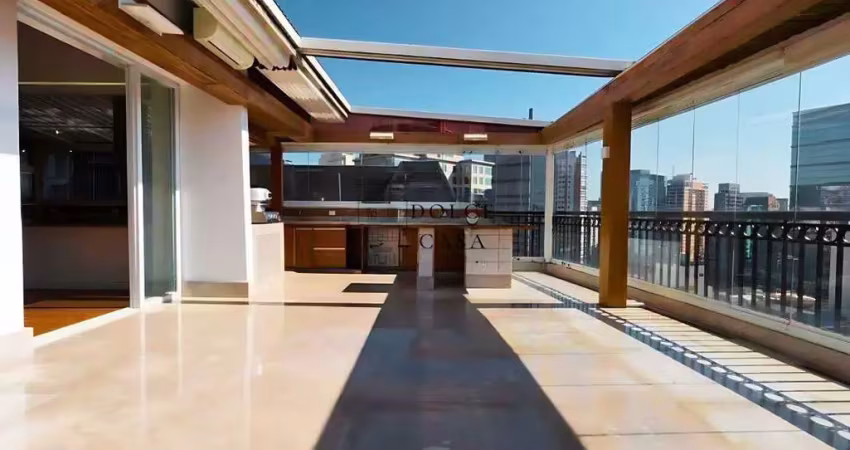 Cobertura na vila nova conceição - vista deslumbrante, área gourmet e 3 suites