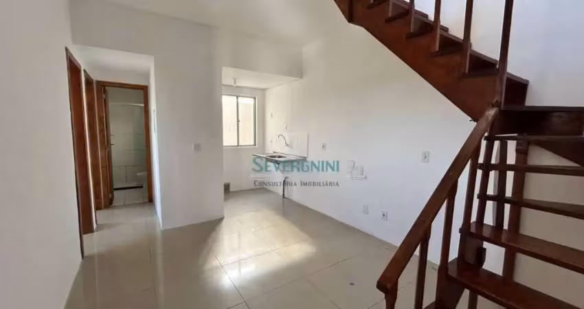 Cobertura com 2 dormitórios, 83 m² - venda por r$ 230.000 ou aluguel por r$ 1.100/mês - vila cachoeirinha - cachoeirinha/rs