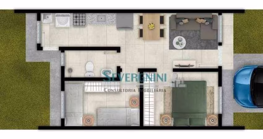 Casa com 2 dormitórios à venda, 48 m² por R$ 230.000,00 - Residencial Meu Rincão - Cachoeirinha/RS