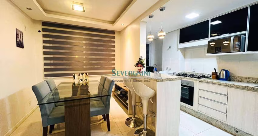 Apartamento mobiliado com 2 dormitórios à venda, 50 m² por R$ 213.000 - Barnabé - Gravataí/RS