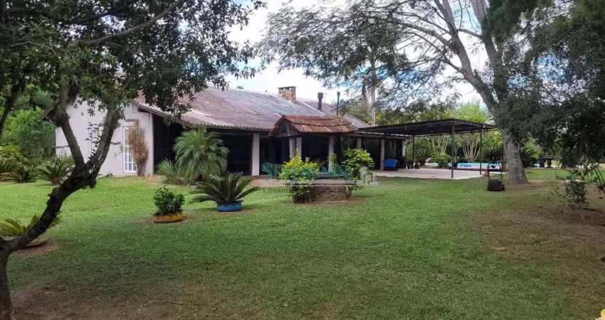 Chácara com 4 dormitórios à venda, 10000 m² por r$ 1.350.000,00 - cadiz - gravataí/rs