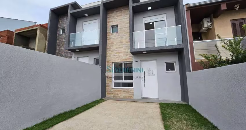 Sobrado com 3 dormitórios à venda, 98 m² por r$ 490.000,00 - reserva bela vista - gravataí/rs