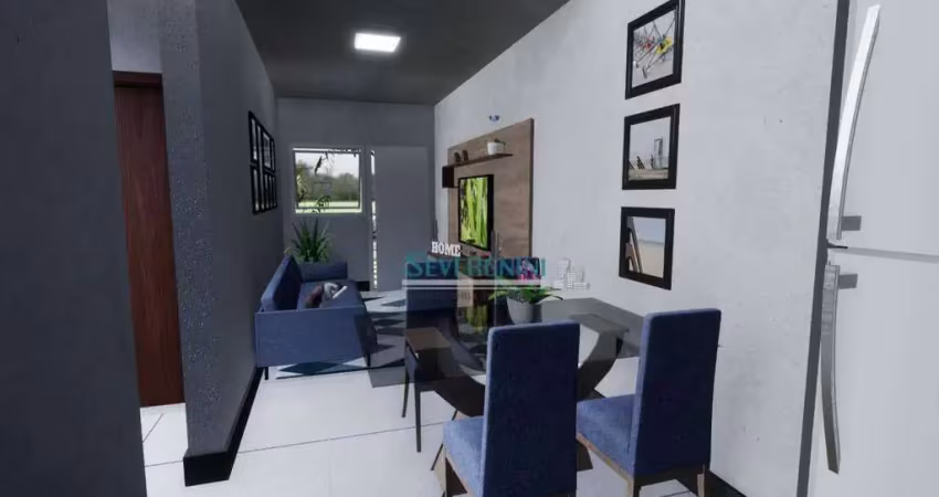 Casa com 2 dormitórios à venda, 50 m² por r$ 297.000,00 - neópolis - gravataí/rs