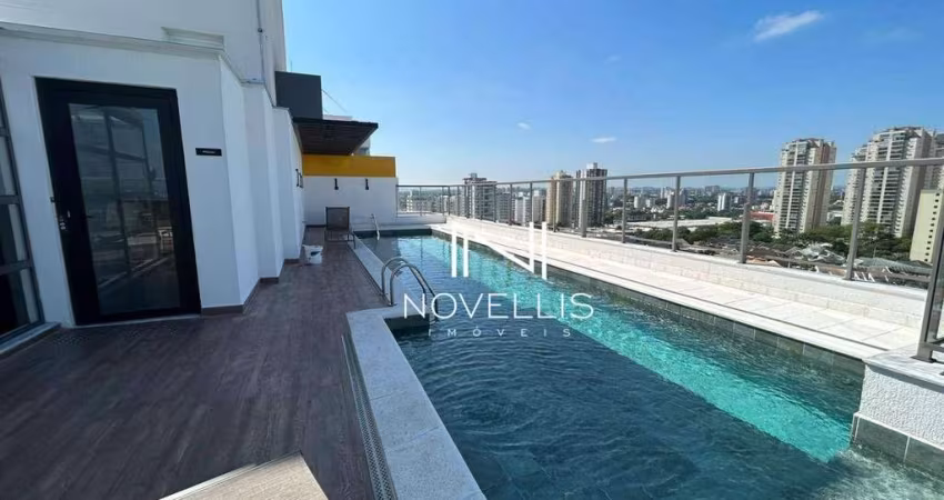 Apartamento com 1 dormitório para alugar, 35 m² por R$ 5.018,00/mês - Jardim Aquarius - São José dos Campos/SP