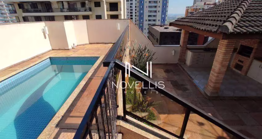 Cobertura com 4 dormitórios para alugar, 262 m² por r$ 9.955,00/mês - jardim aquarius - são josé dos campos/sp