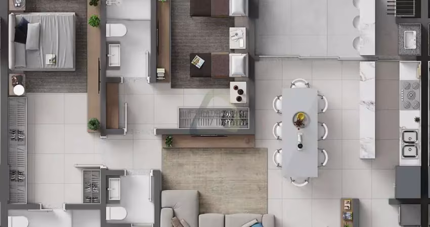 Apartamento com 2 quartos à venda na Avenida Hironildo Conceição dos Santos (D2), 1105, Balneário Perequê, Porto Belo