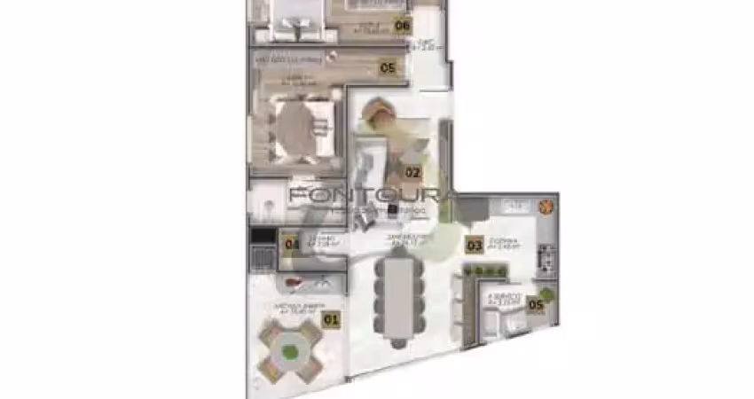 Apartamento com 3 quartos à venda na Rua Rubens Alves, 170, Balneário Perequê, Porto Belo