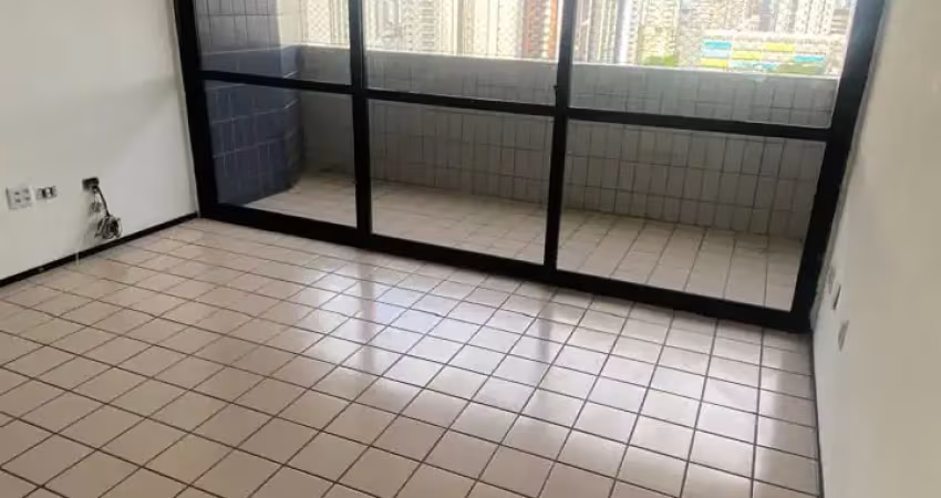 Apartamento para alugar, 120 m², com 3 quartos sendo 1 suíte com closet e varanda, situado em boa viagem