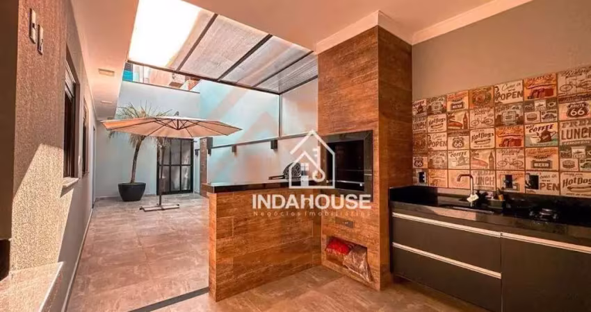 Casa com 3 dormitórios à venda, 124 m² - jardim bréscia - indaiatuba/sp