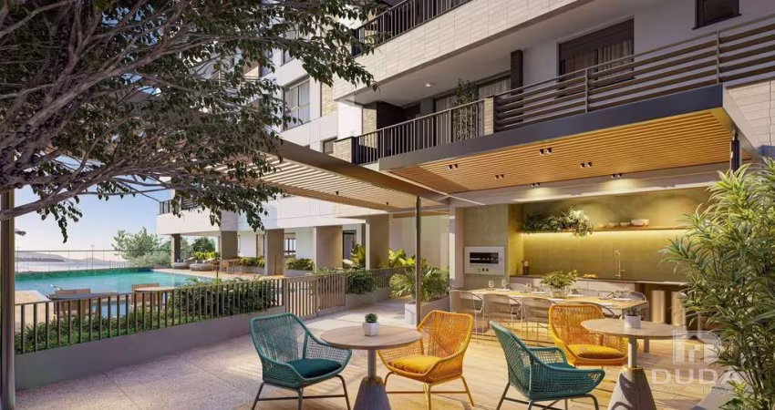 Na Planta - BEIRA MAR - SÃO JOSÉ - 2 suítes