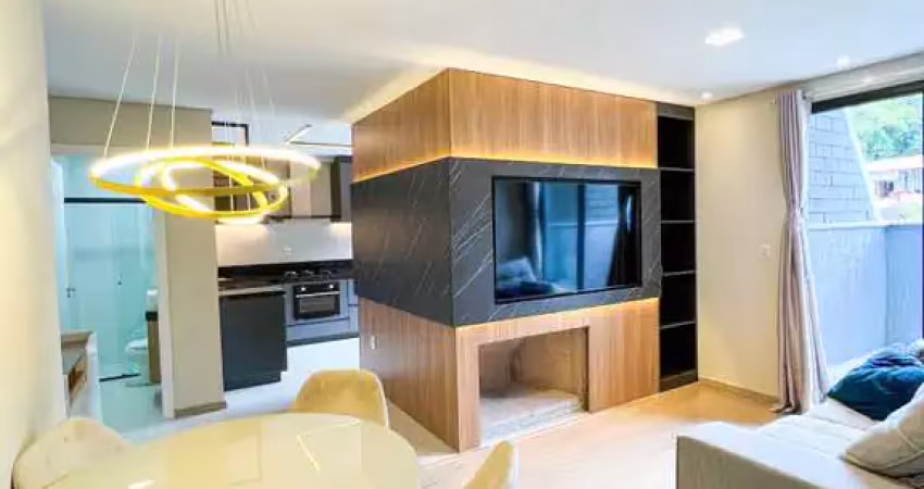 Apartamento novo mobiliado, 3 sacadas, vista incrível, a 7 min do centro de gramado,