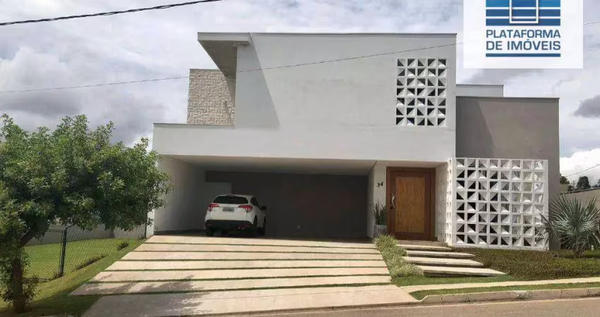 Casa com 3 dormitórios à venda, 400 m² por r$ 3.600.000,00 - condomínio residencial sete lagos - itatiba/sp