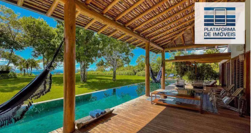 Casa com 5 dormitórios à venda, 600 m² por r$ 18.000.000,00 - condomínio altos de trancoso - porto seguro/ba
