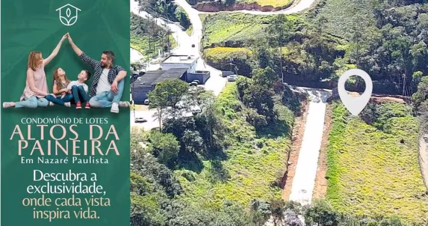 Lançamento de lotes em nazaré paulista pagamento facilitado a partir r$844 mês