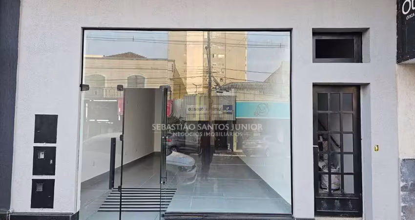 Sala comercial no centro de cornélio procópio, 102m² para alugar