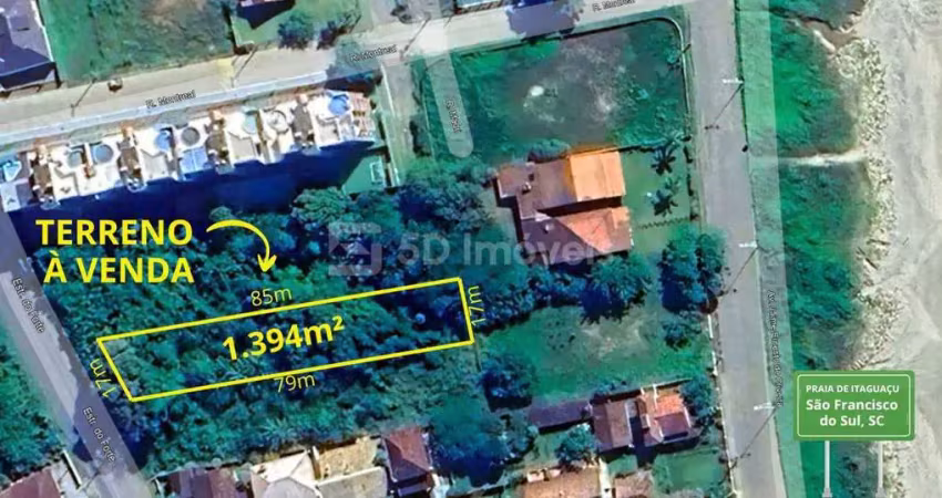 Lote / terreno 1394m² - itaguaçu -  são francisco do sul, sc