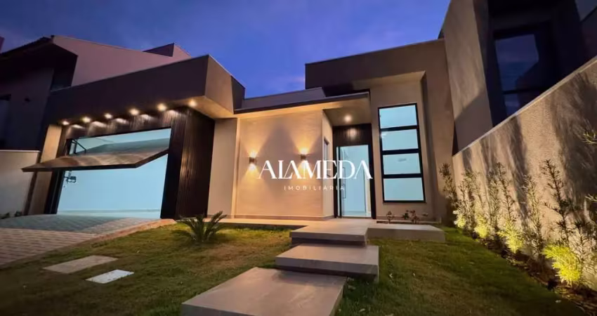 Casa com piscina e 3 quartos sendo 1 suíte para alugar, 137 m² por r$ 5.800/mês - morada das flores- cambé/pr