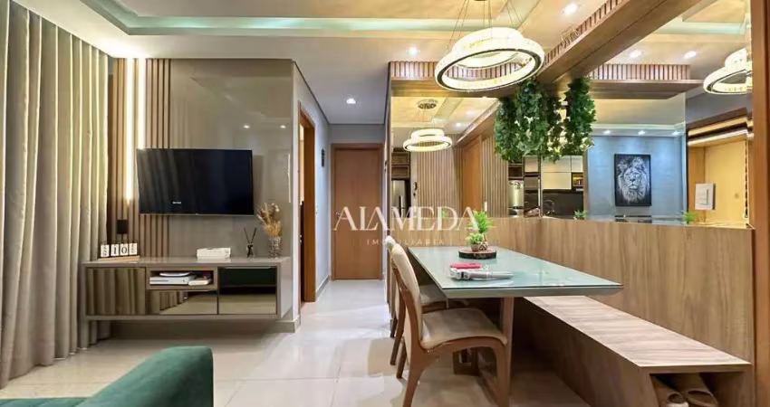 Apartamento com 2 quartos completo em móveis planejados para alugar, 52 m² por r$ 2.300/mês - acquaville - londrina/pr