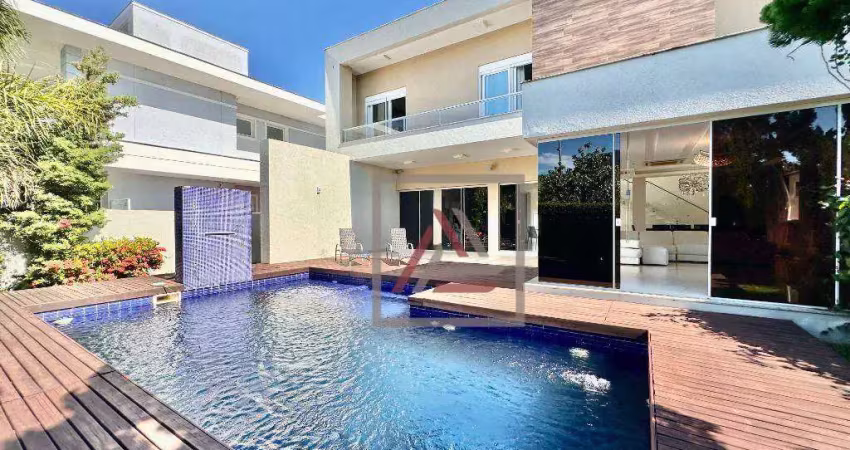 Casa com 5 quartos à venda, 588 m² por r$ 5.600.000 - jurerê internacional - florianópolis/sc