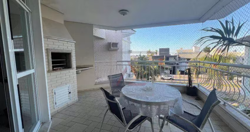 Apartamento com 3 quartos, sendo 1 suíte à venda, 185 m² por r$ 2.800.000 - jurerê internacional - florianópolis/sc