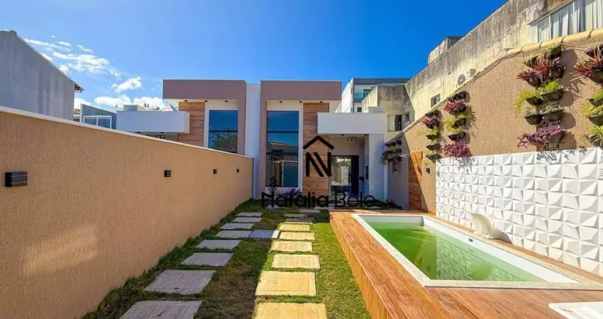 Casa Linear com Piscina e Churrasqueira no Recreio.