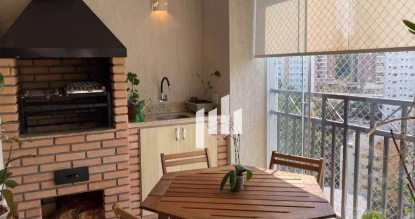 Apartamento mobiliado  com 3 suítes à venda, 164 m² por R$ 1.190.000 - Morumbi - São Paulo/SP