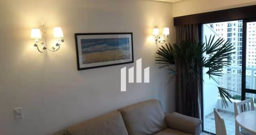 Flat com 1 dormitório, 37 m² - venda por R$ 390.000,00 ou aluguel por R$ 5.700,00/mês - Moema - São Paulo/SP
