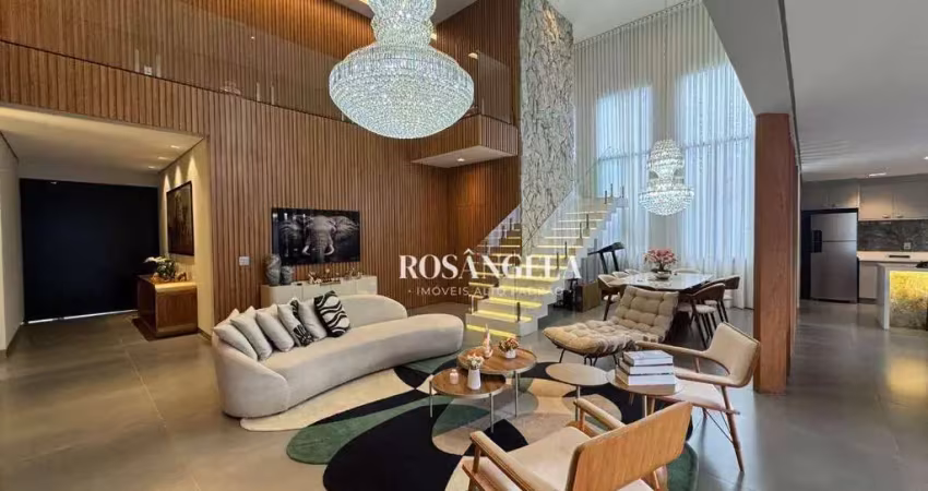 Sobrado com 5 suítes, 428 m² - venda por r$ 5.500.000 ou aluguel por r$ 30.640/mês - parque residencial damha vi - são josé do rio preto/sp