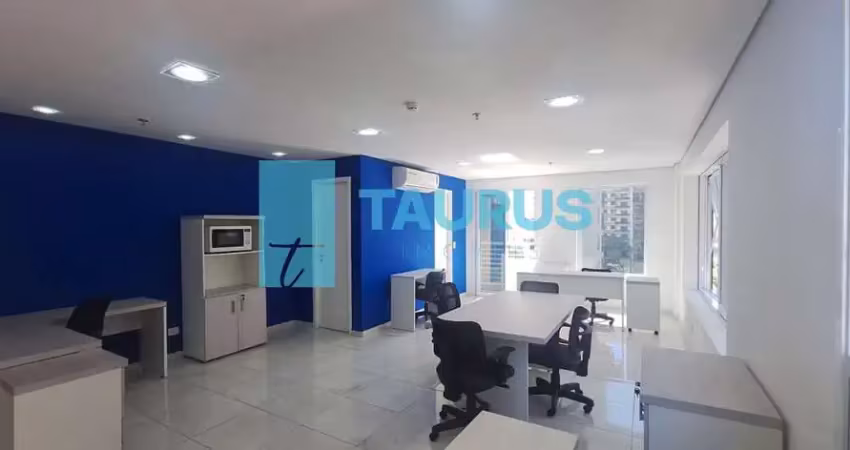 Sala comercial para locação, mobiliada, 1 vaga, 52m², em moema, são paulo.