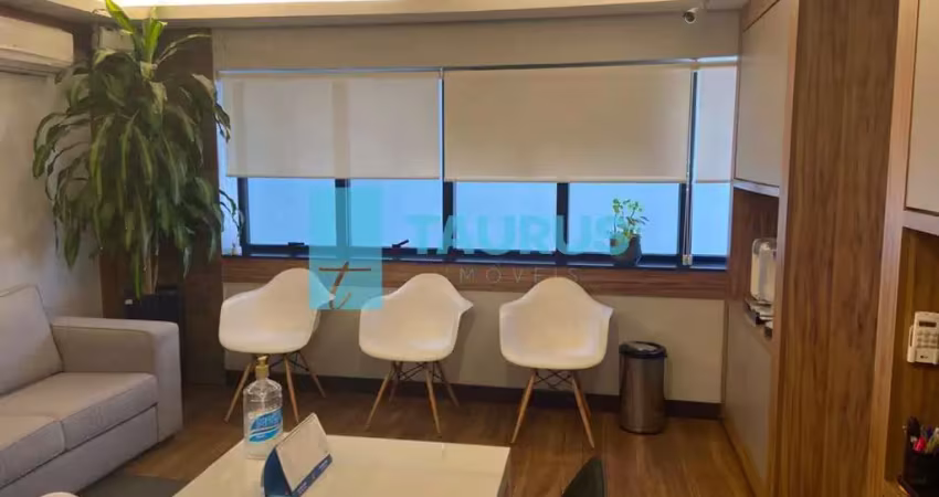 Sala comercial à venda no itaim bibi, 1 recepção, 3 consultórios, 2 vagas, 104m².