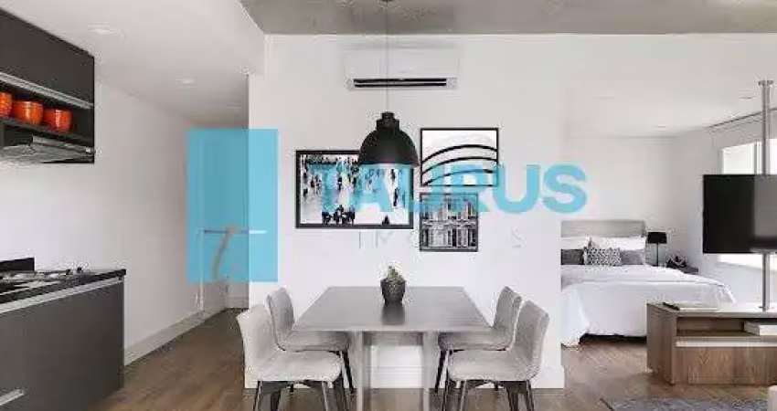 Stúdio à venda, 1 dormoitório, 1 vaga, mobiliado, 62m²,cidade monções.