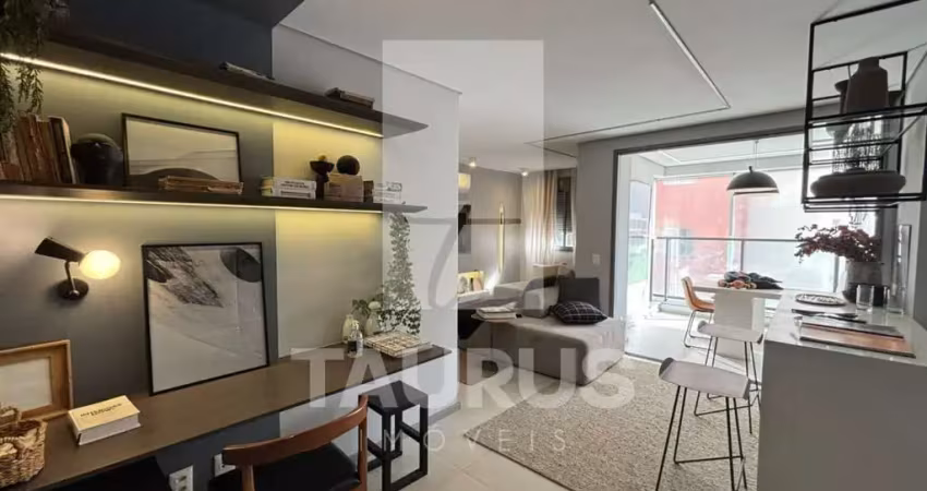 Apartamento á venda na são judas,mobiliado, 2 dormitórios, 1 vaga, lazer completo, 65 m².